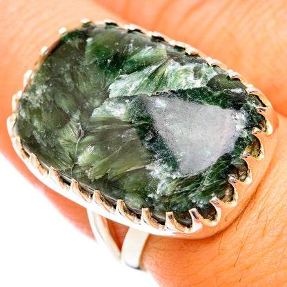 Seraphinite Rings handcrafted by Ana Silver Co - RING118864