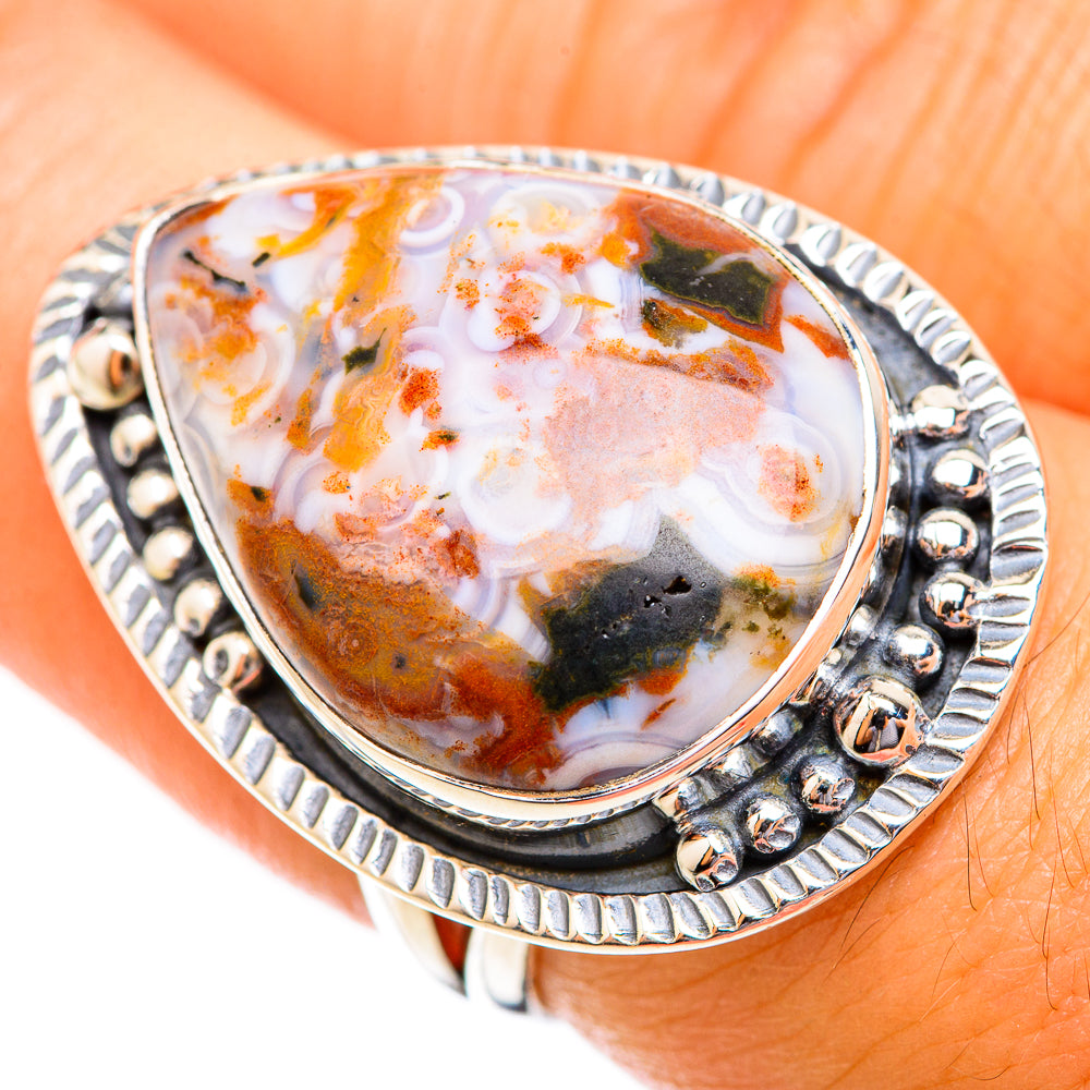 Ocean Jasper Rings handcrafted by Ana Silver Co - RING118865
