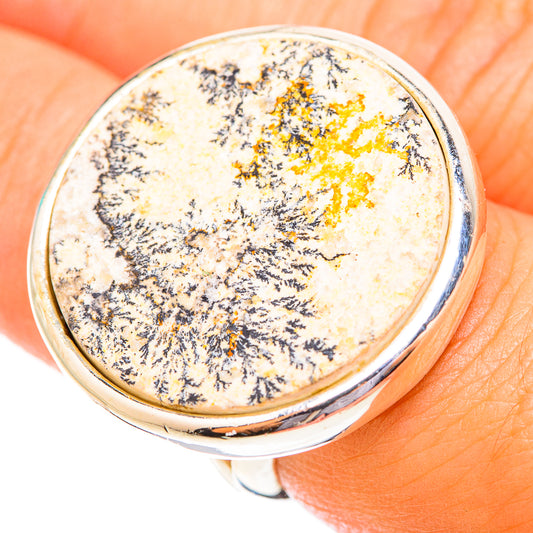 Germany Psilomelane Dendrite Rings handcrafted by Ana Silver Co - RING118866