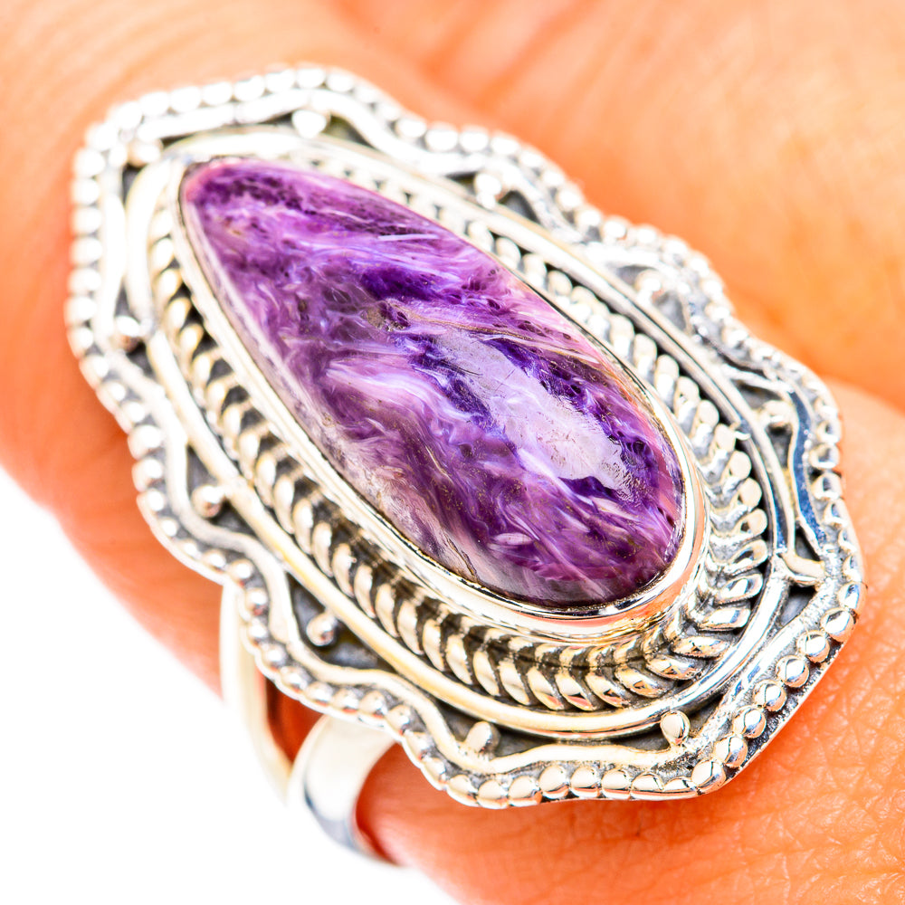 Charoite Rings handcrafted by Ana Silver Co - RING118872