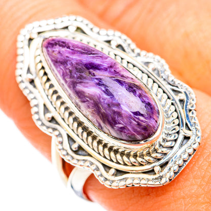 Charoite Rings handcrafted by Ana Silver Co - RING118872