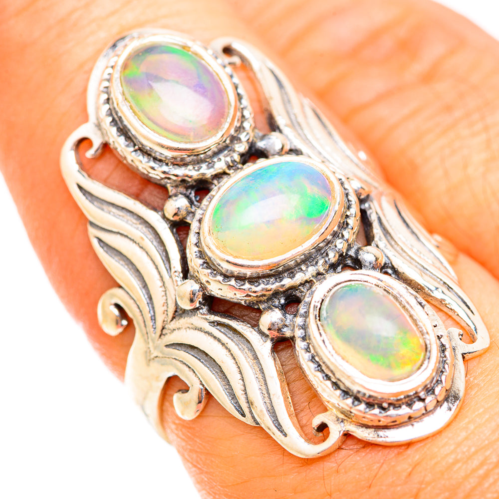 Ethiopian Opal Rings handcrafted by Ana Silver Co - RING118882