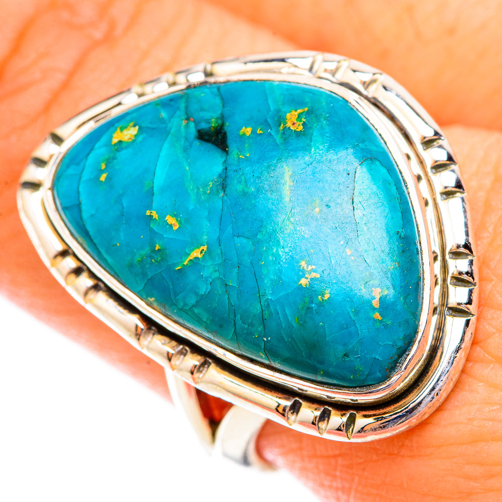 Chrysocolla Rings handcrafted by Ana Silver Co - RING118884