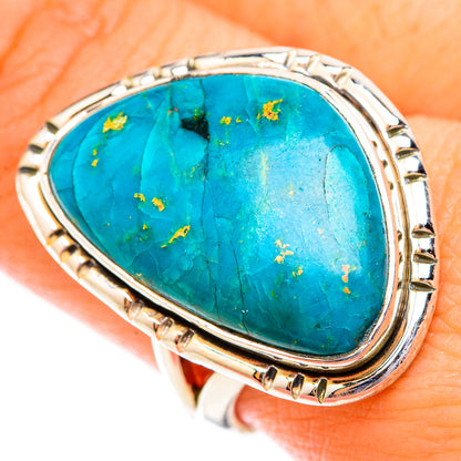 Chrysocolla Rings handcrafted by Ana Silver Co - RING118884