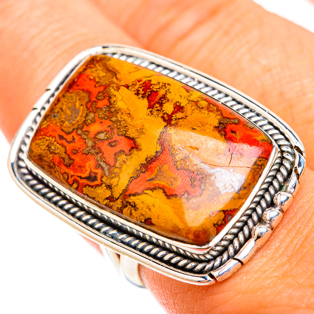 Moroccan Agate Rings handcrafted by Ana Silver Co - RING118892
