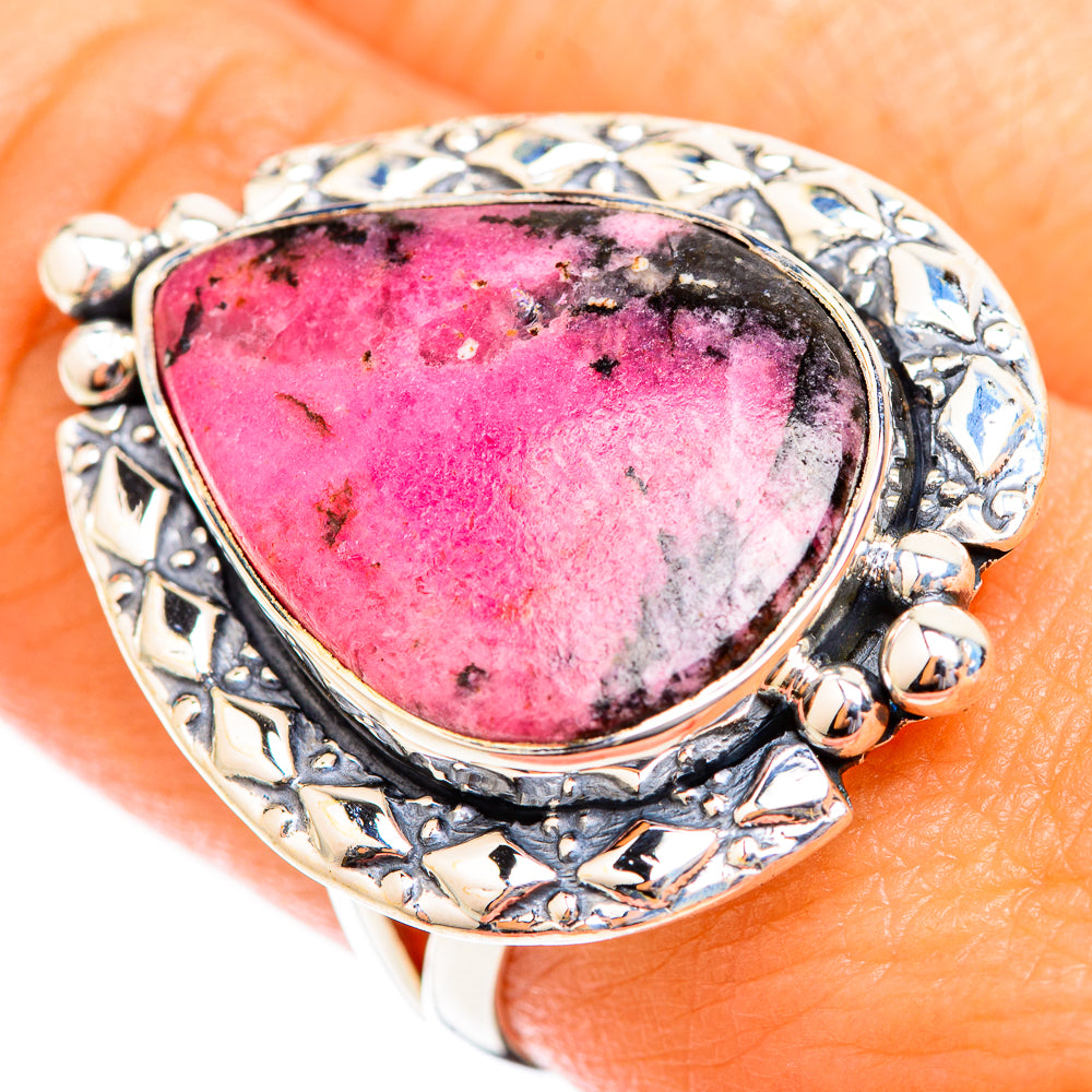 Rhodonite Rings handcrafted by Ana Silver Co - RING118894