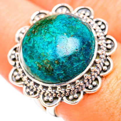 Chrysocolla Rings handcrafted by Ana Silver Co - RING118907