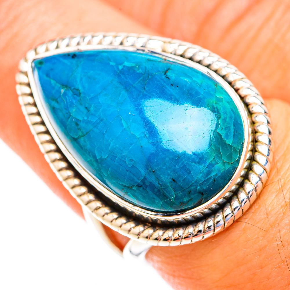 Chrysocolla Rings handcrafted by Ana Silver Co - RING118911