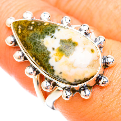 Ocean Jasper Rings handcrafted by Ana Silver Co - RING118912