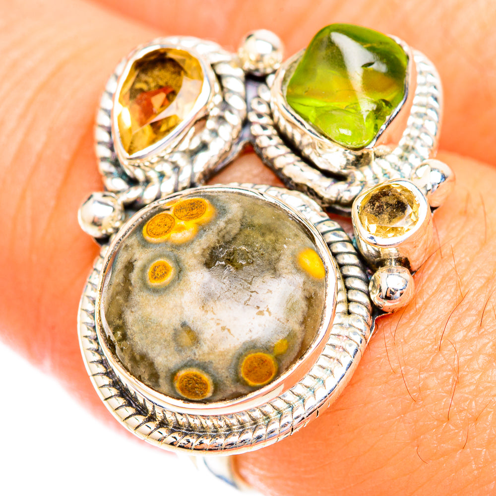 Ocean Jasper Rings handcrafted by Ana Silver Co - RING118913