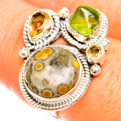 Ocean Jasper Rings handcrafted by Ana Silver Co - RING118913