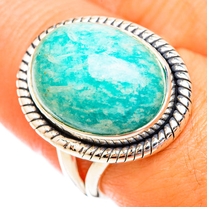 Amazonite Rings handcrafted by Ana Silver Co - RING118914