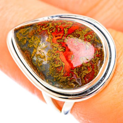 Moroccan Agate Rings handcrafted by Ana Silver Co - RING118915
