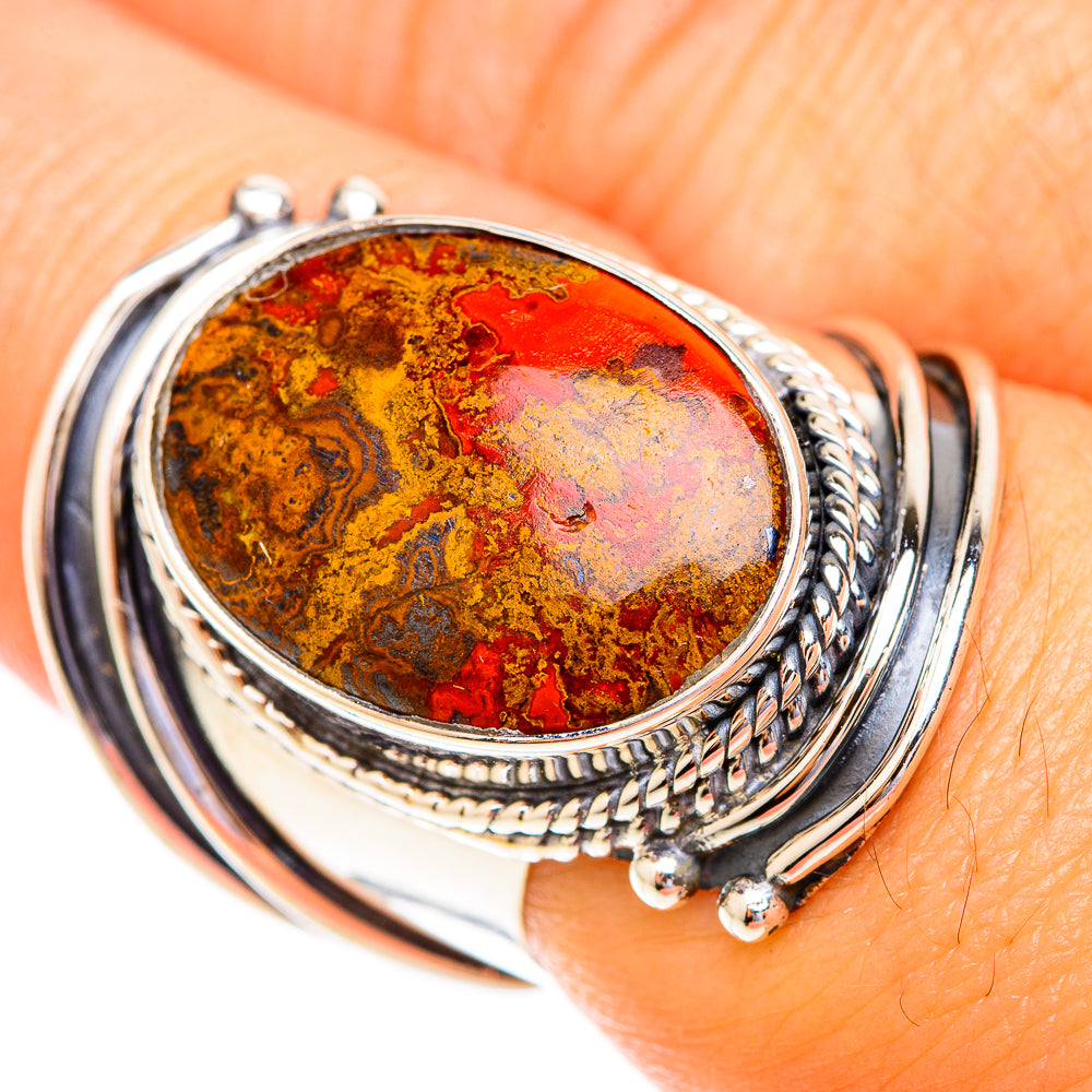 Moroccan Agate Rings handcrafted by Ana Silver Co - RING118916