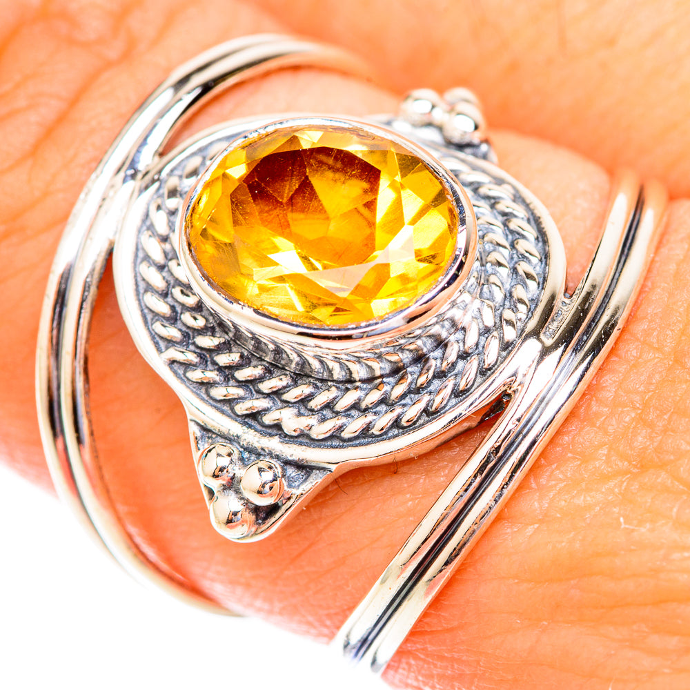 Citrine Rings handcrafted by Ana Silver Co - RING118917