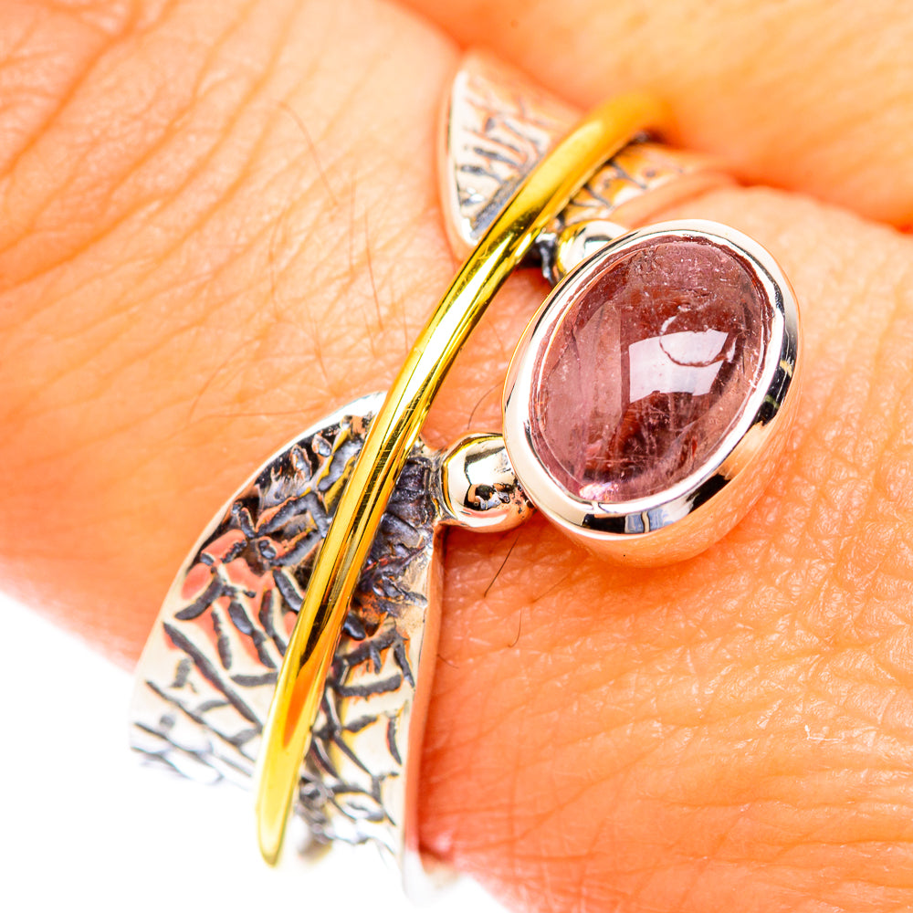 Pink Tourmaline Rings handcrafted by Ana Silver Co - RING118919
