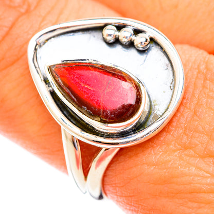 Ammolite Rings handcrafted by Ana Silver Co - RING118921