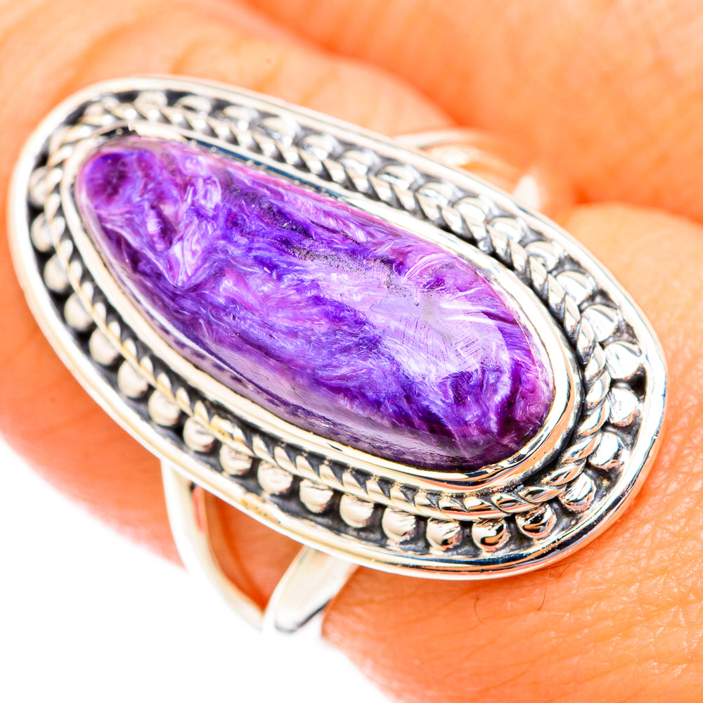 Charoite Rings handcrafted by Ana Silver Co - RING118923