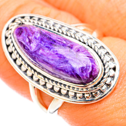 Charoite Rings handcrafted by Ana Silver Co - RING118923