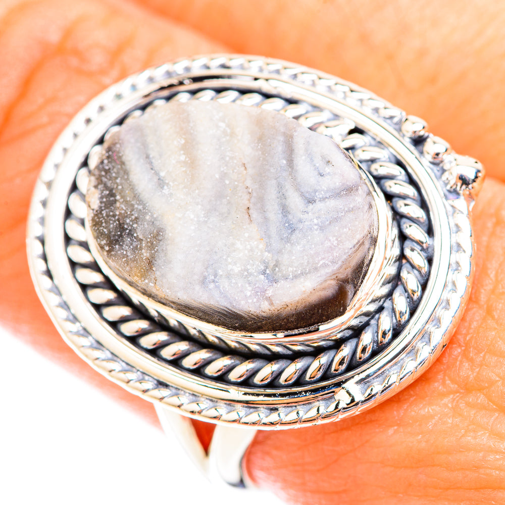 Desert Druzy Rings handcrafted by Ana Silver Co - RING118930