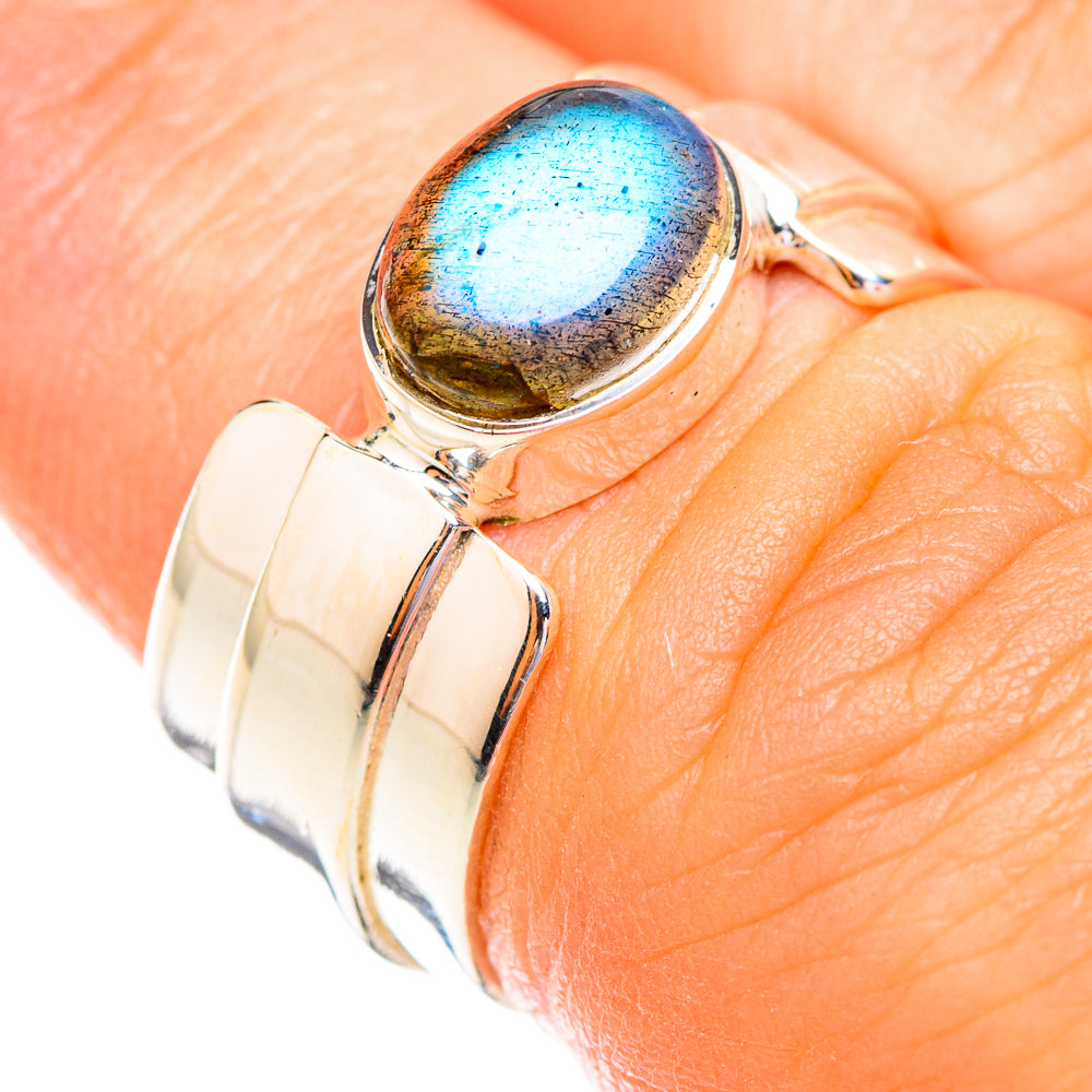 Labradorite Rings handcrafted by Ana Silver Co - RING118933