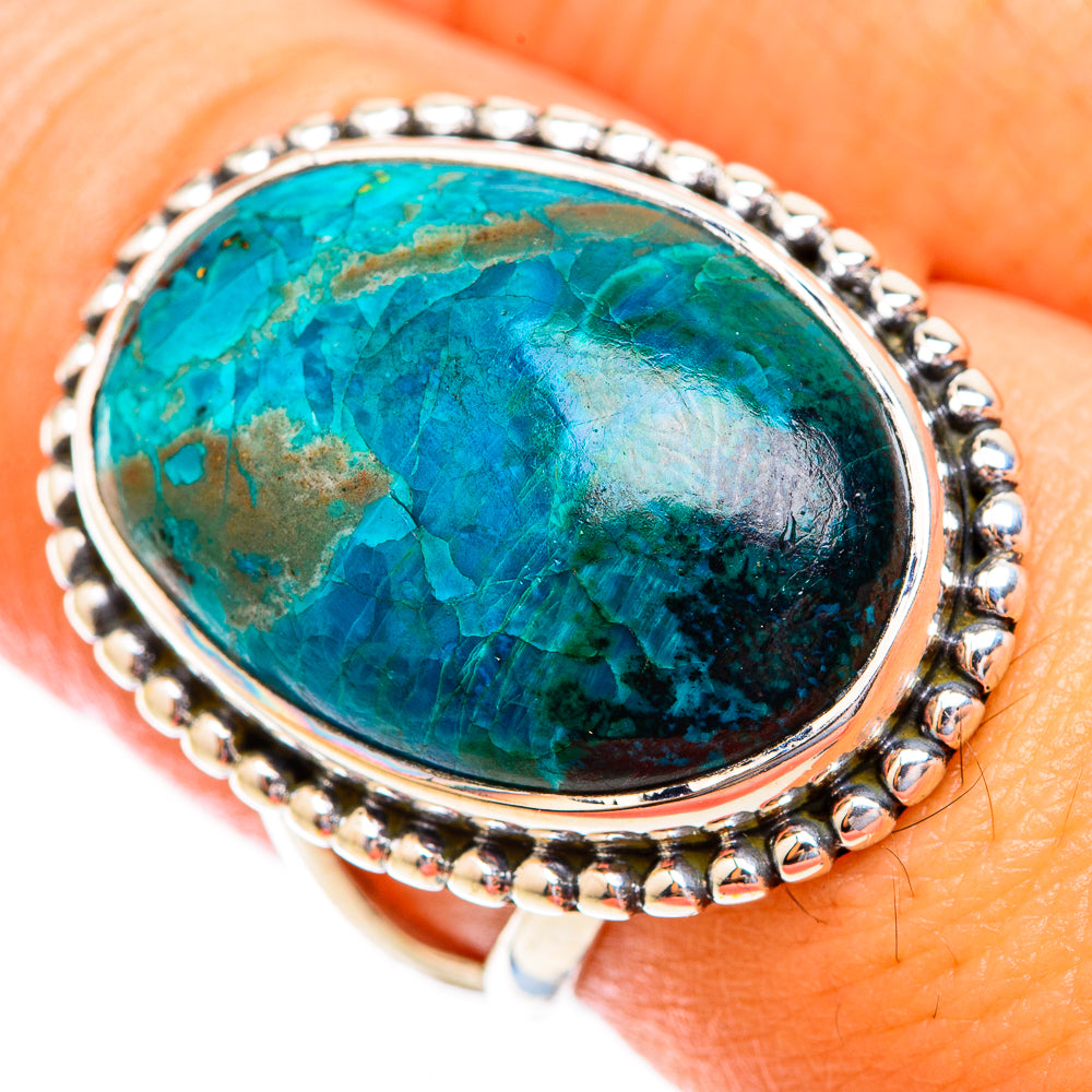 Chrysocolla Rings handcrafted by Ana Silver Co - RING118935