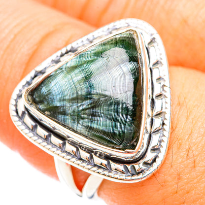 Seraphinite Rings handcrafted by Ana Silver Co - RING118938