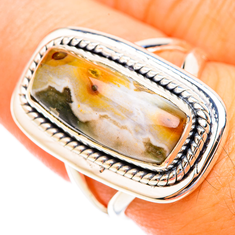 Ocean Jasper Rings handcrafted by Ana Silver Co - RING118939