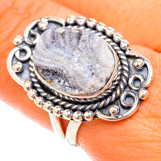Desert Druzy Rings handcrafted by Ana Silver Co - RING118953