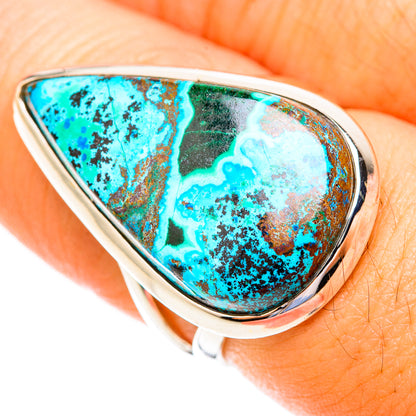 Chrysocolla Rings handcrafted by Ana Silver Co - RING118955