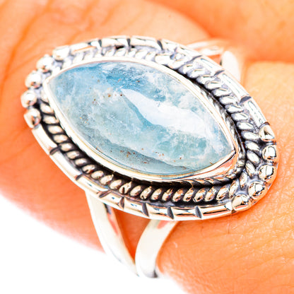 Aquamarine Rings handcrafted by Ana Silver Co - RING118956