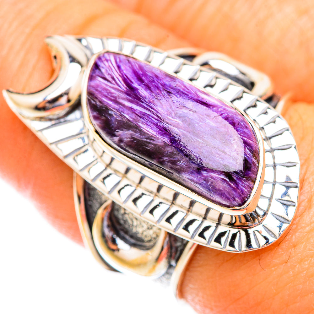 Charoite Rings handcrafted by Ana Silver Co - RING118968