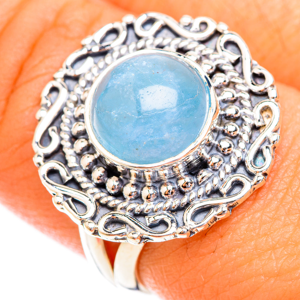 Aquamarine Rings handcrafted by Ana Silver Co - RING118975