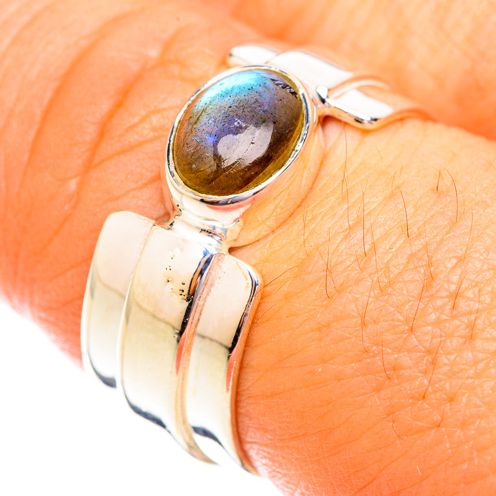 Labradorite Rings handcrafted by Ana Silver Co - RING118977