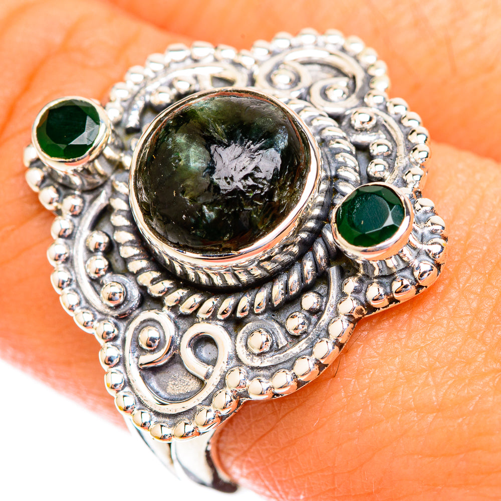 Seraphinite Rings handcrafted by Ana Silver Co - RING118979