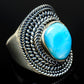Larimar Rings handcrafted by Ana Silver Co - RING11899