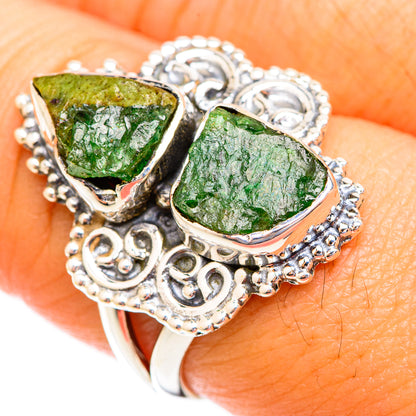Chrome Diopside Rings handcrafted by Ana Silver Co - RING118999