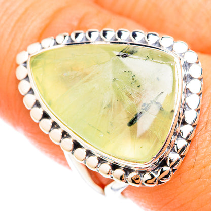 Prehnite Rings handcrafted by Ana Silver Co - RING119002