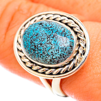 Tibetan Turquoise Rings handcrafted by Ana Silver Co - RING119018