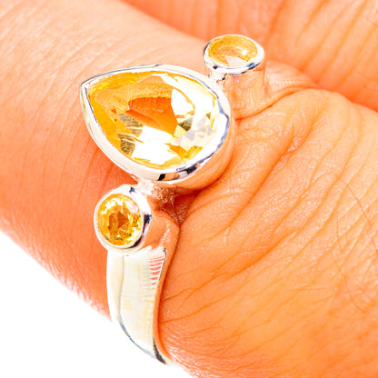 Citrine Rings handcrafted by Ana Silver Co - RING119026