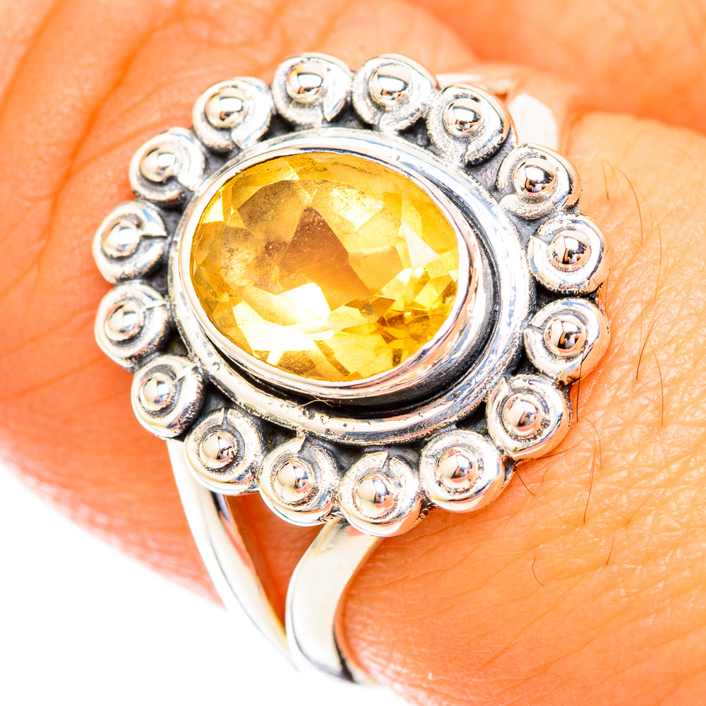 Citrine Rings handcrafted by Ana Silver Co - RING119027