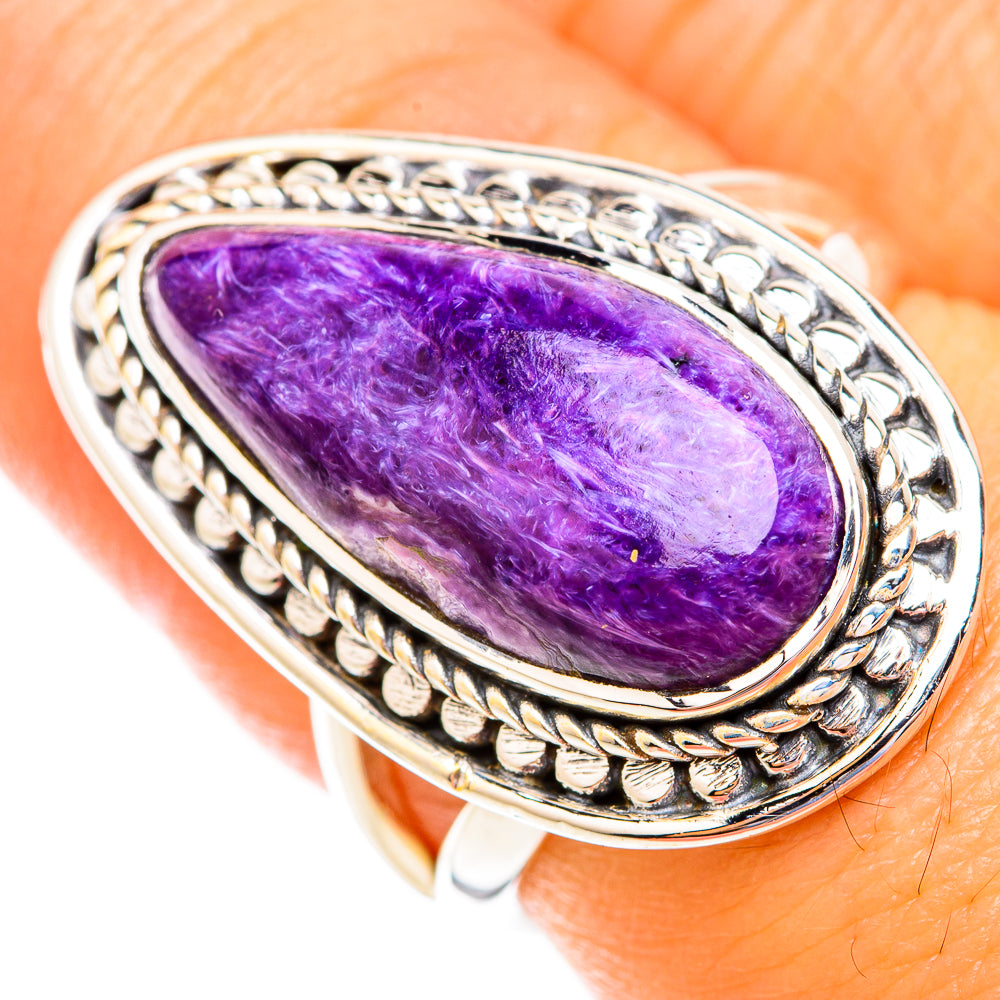 Charoite Rings handcrafted by Ana Silver Co - RING119031