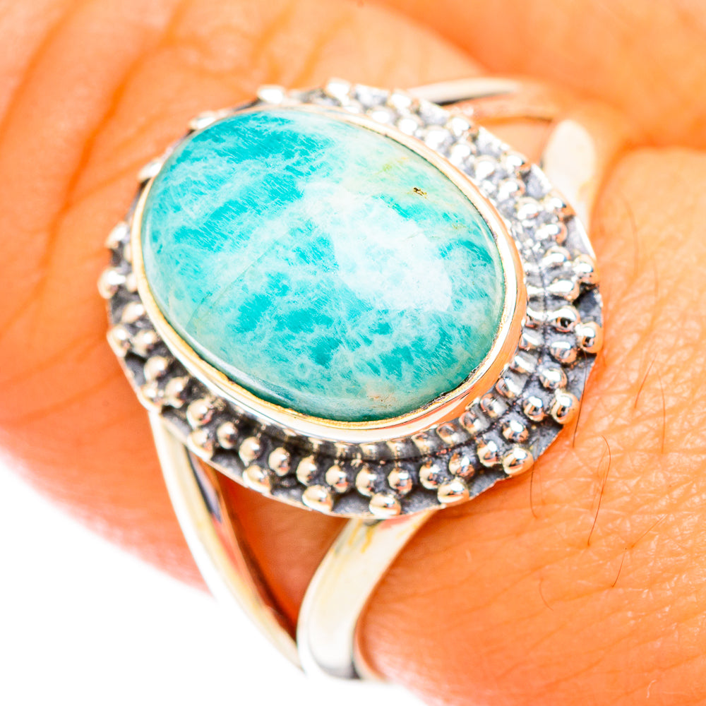 Amazonite Rings handcrafted by Ana Silver Co - RING119043