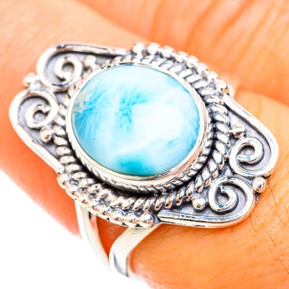Larimar Rings handcrafted by Ana Silver Co - RING119051