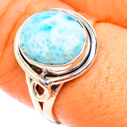 Larimar Rings handcrafted by Ana Silver Co - RING119053