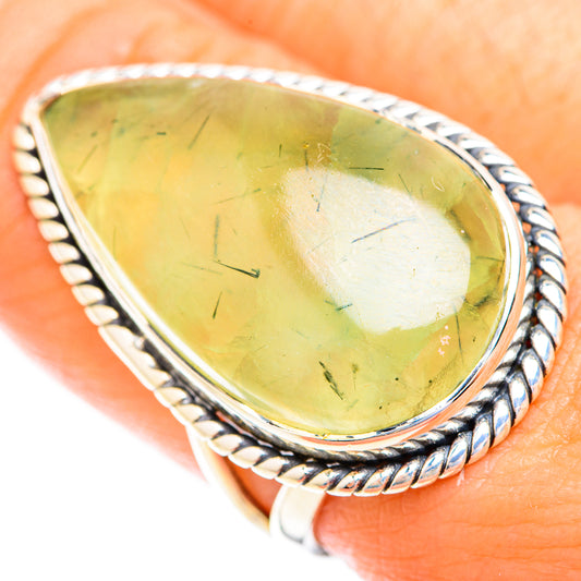 Prehnite Rings handcrafted by Ana Silver Co - RING119058