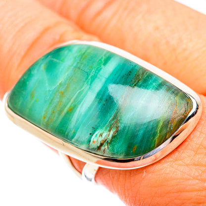 Peruvian Opal Rings handcrafted by Ana Silver Co - RING119060