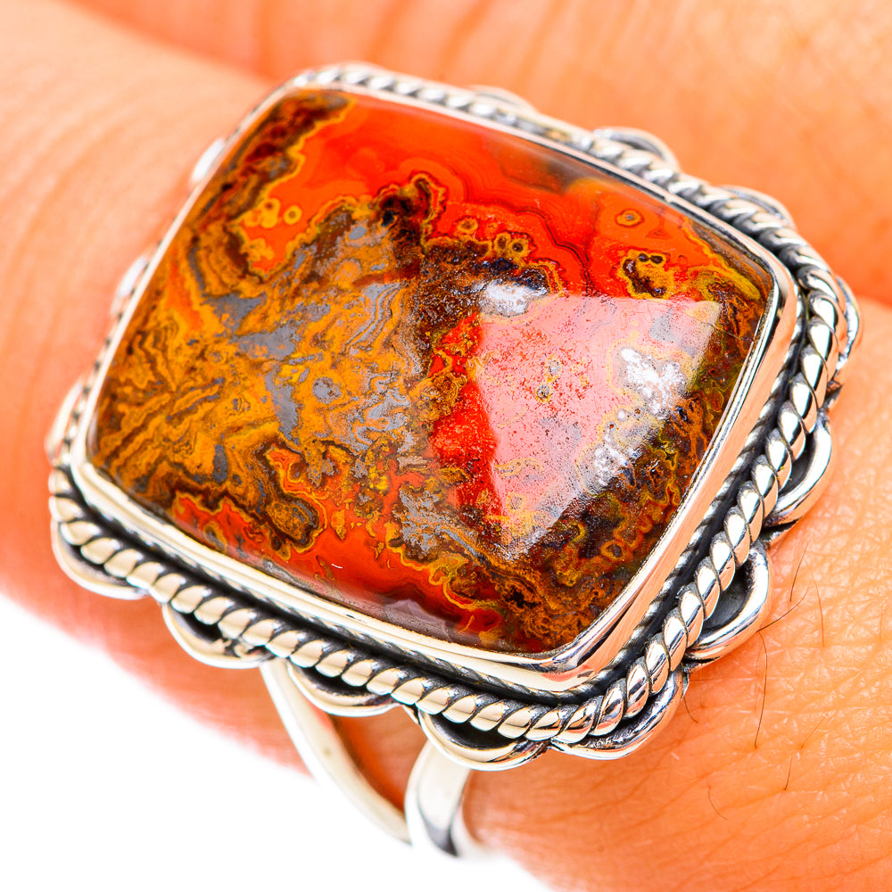 Moroccan Agate Rings handcrafted by Ana Silver Co - RING119063