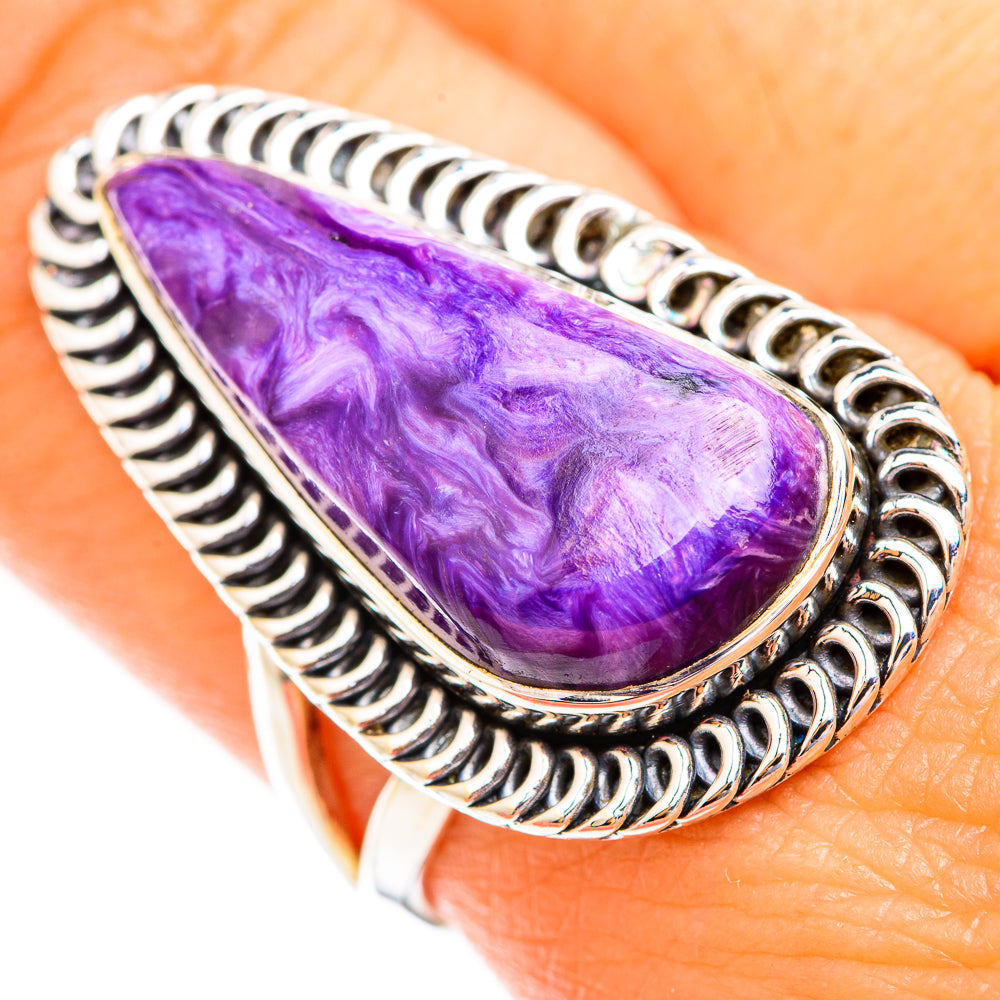 Charoite Rings handcrafted by Ana Silver Co - RING119069