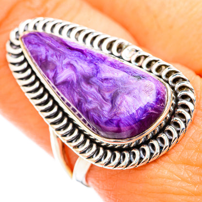 Charoite Rings handcrafted by Ana Silver Co - RING119069
